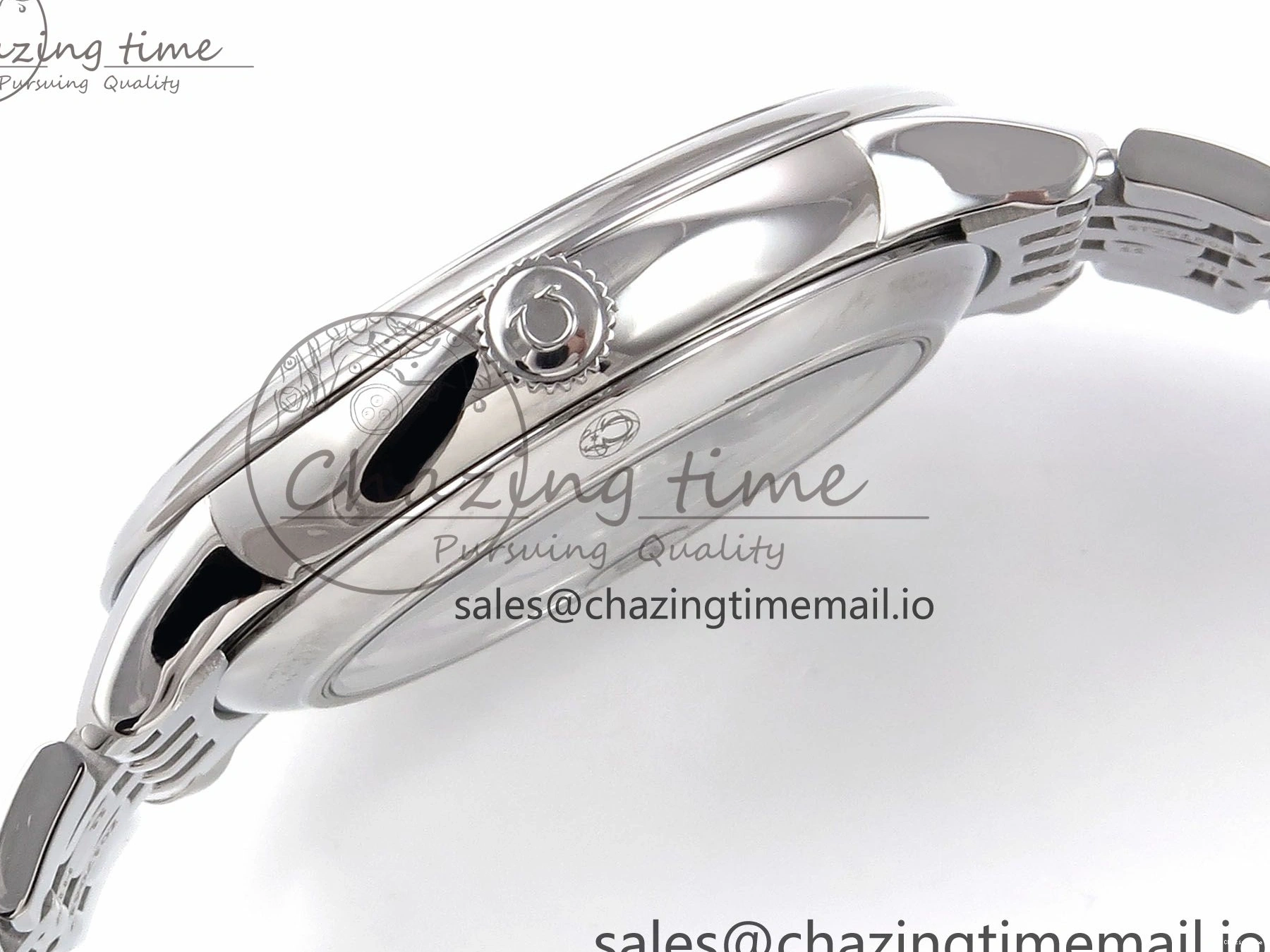 0317 Supportive De Ville Date SS VSF 1:1 Best Edition Blue Dial on SS Bracelet A 7700